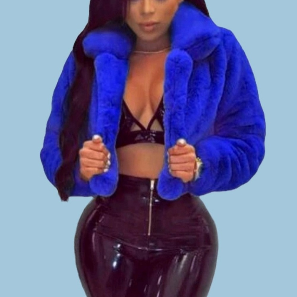 Faux fur jacket